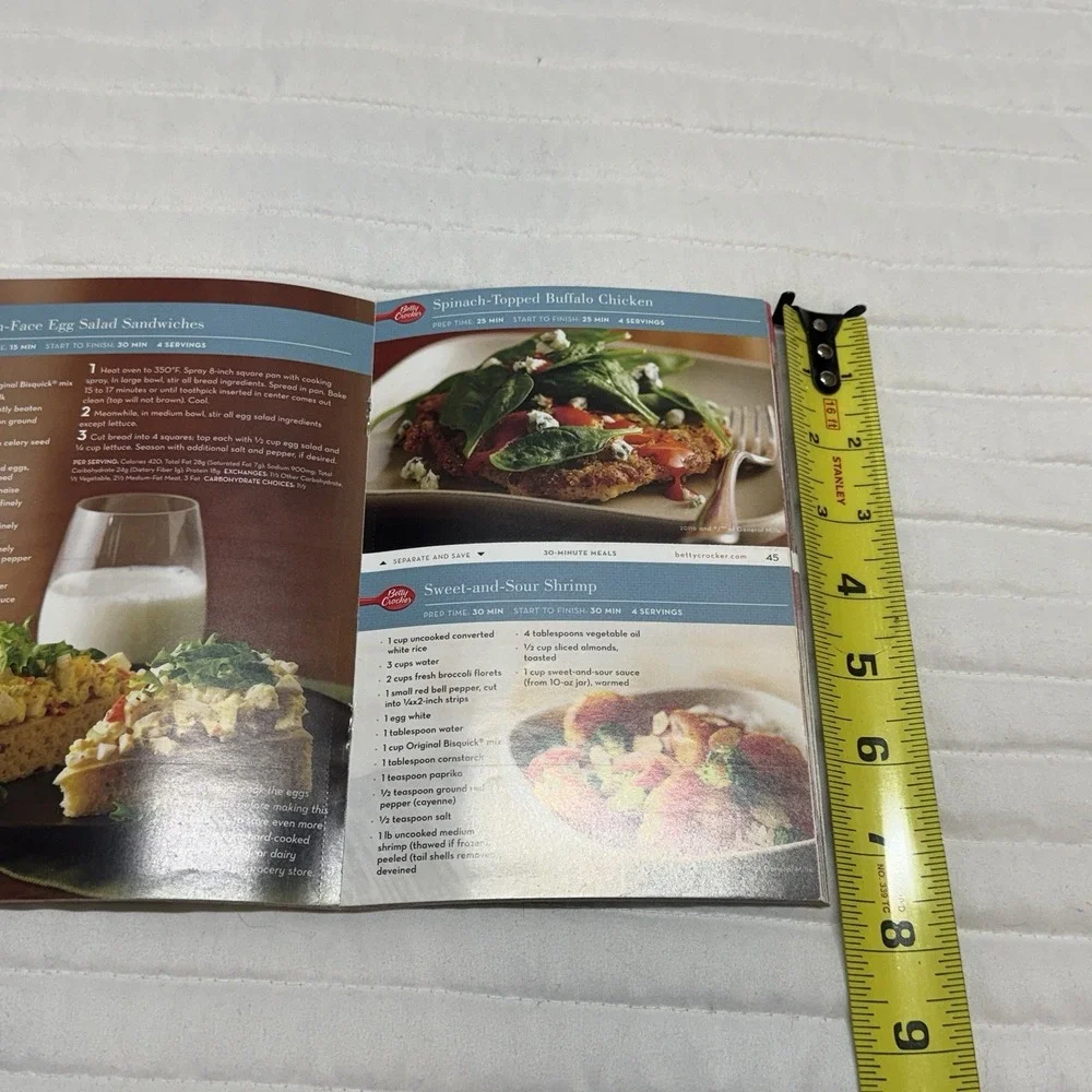 Bisquick Cookbook 73 Recipe Cards 30 Minute Meals Recipe‎ Book